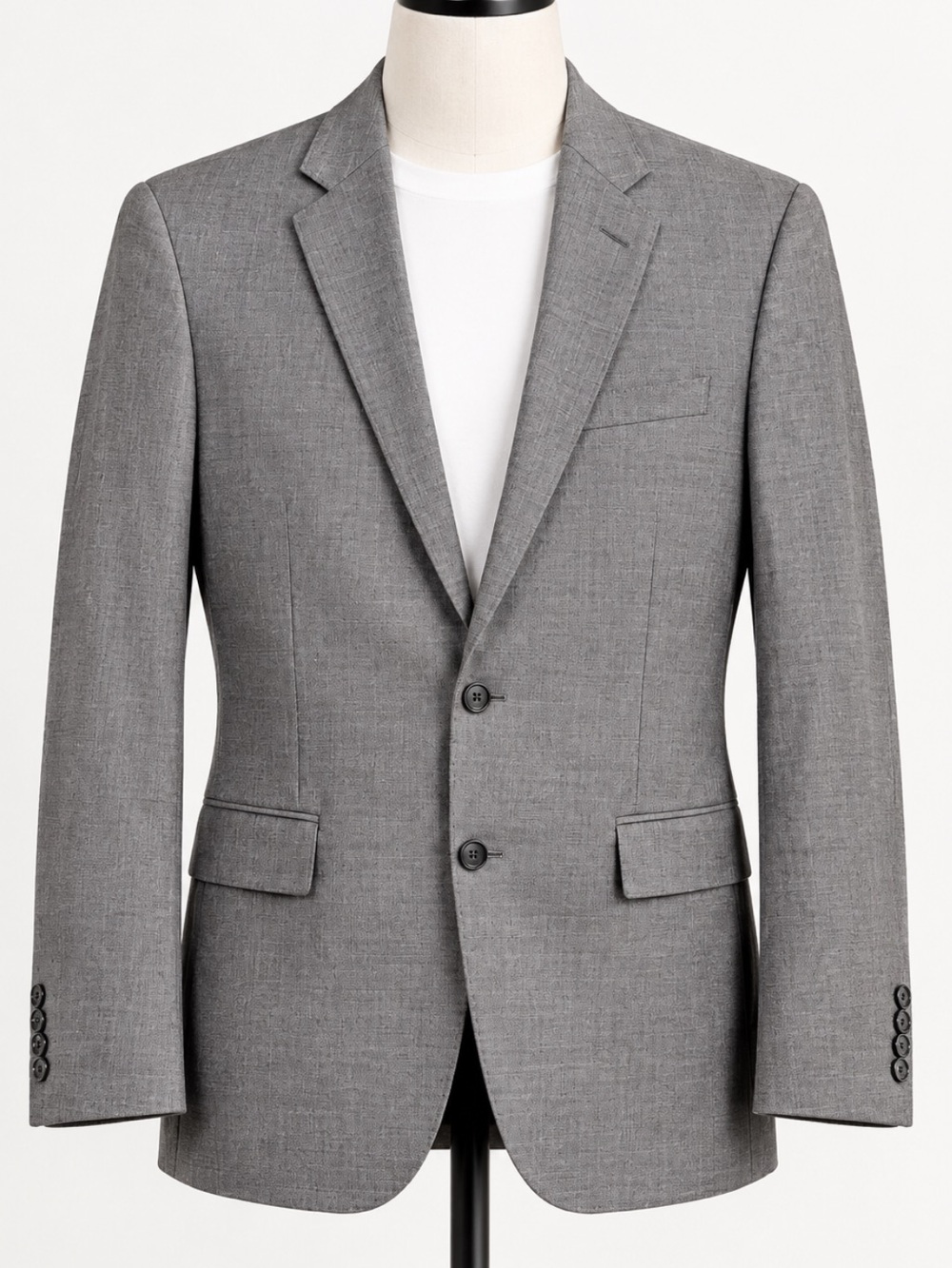 J. Crew Ludlow Wool Men's Gray Two-Button Suit Jacket Size 38R